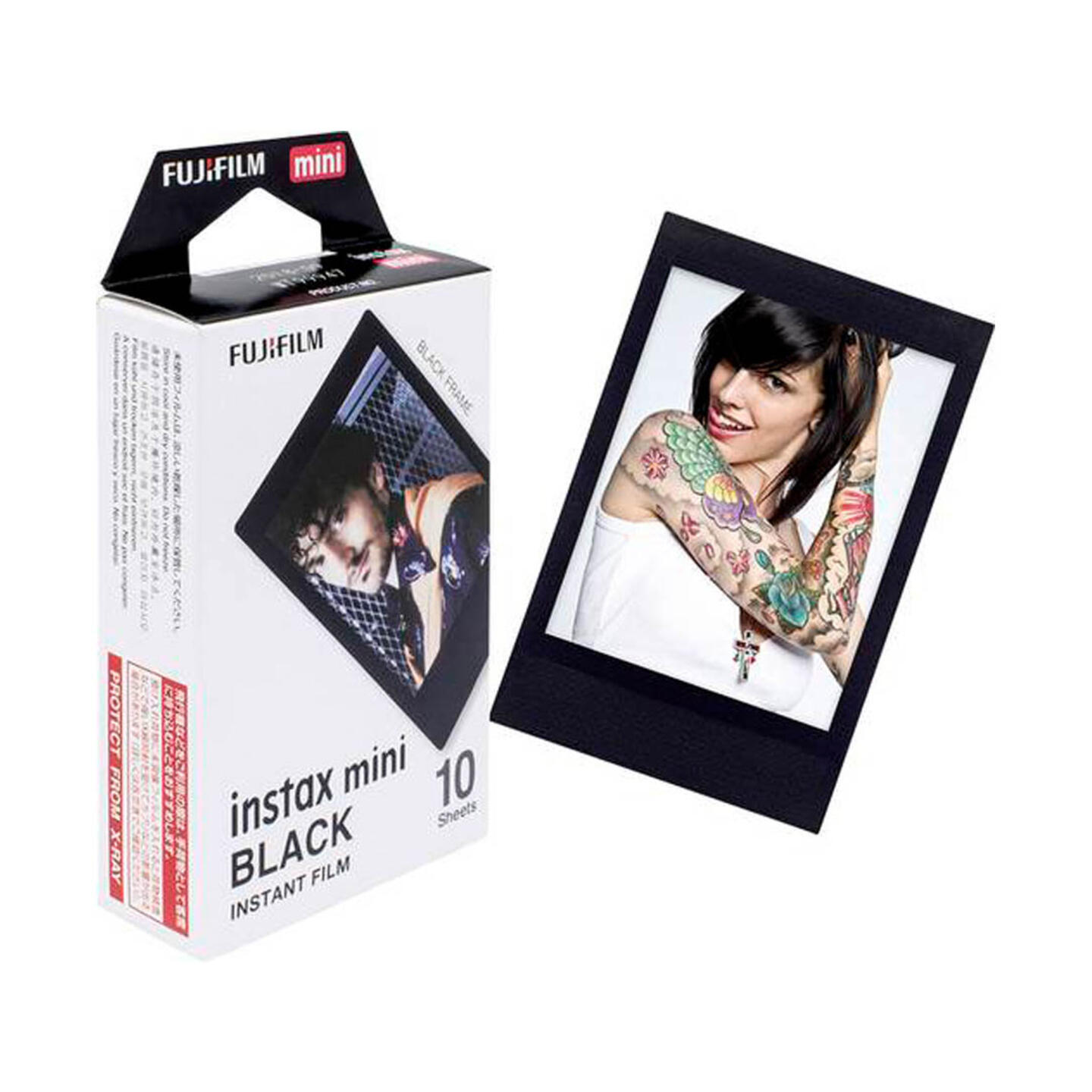 Fujifilm instax mini Sofortbildfilm - Black - 10 Aufnahmen
